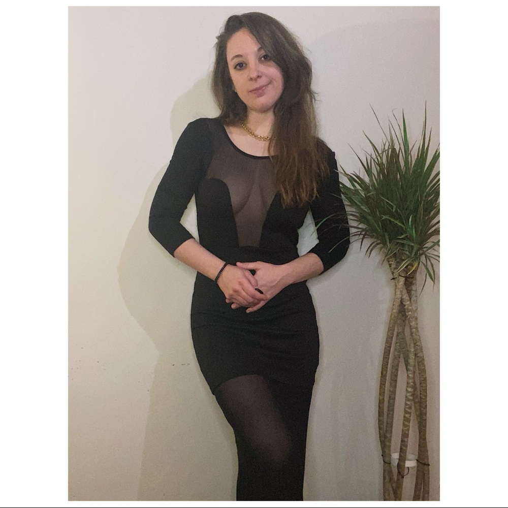nasty gal fever mesh maxi dress